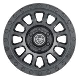 ICON Hulse 18x9 6x5.5 25mm Offset 6in BS Double Black thumbnail 2