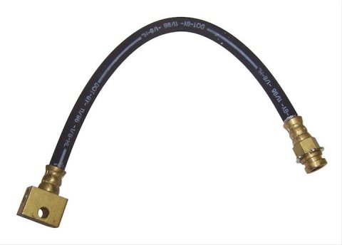 Crown Automotive Brake Hoses 52000162 Hose, Assembled, Rubber, 15.00 in. Length, Center Rear, Jeep, Each