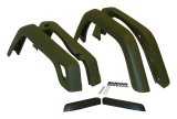 Crown Automotive Fender Flares 55254918K6 Flares, Front and Rear, ABS Plastic, Black, 3.75 in. Flare Width, Jeep, Kit thumbnail 1
