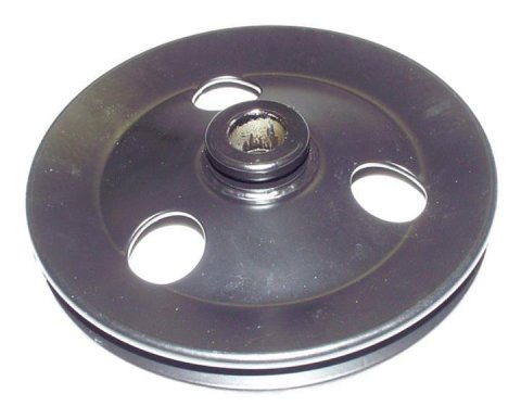 Crown Automotive Power Steering Pulleys for 1995-1999 NEON - 4612242 Pulley, V-belt, 1-groove, Steel, Black, Dodge, Plymouth, Each