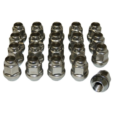 Crown Automotive Lug Nuts and Bolts 4006956K Nut Kit, 20 Piece Nut Kit for Select JK,TJ,YJ,WK,WJ,ZJ,XK,KK,KJ,XJ,MJ Models