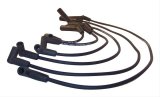 Crown Automotive Spark Plug Wire Sets 4728943 Wires, Assembled, 7.00mm, Spiral Core, Black, Chrysler, Dodge, Eagle, 3.3L, Set thumbnail 1