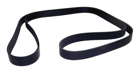 Crown Automotive Accessory Drive Belts for 1999-2000 GRAND CHEROKEE - 5015962AB Belt, Black, Rubber, Use Existing Hardware
