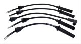Crown Automotive Spark Plug Wire Sets 4637155 Wires, Assembled, 7.00mm, Spiral Core, Black, Dodge, 2.5L, Set thumbnail 1