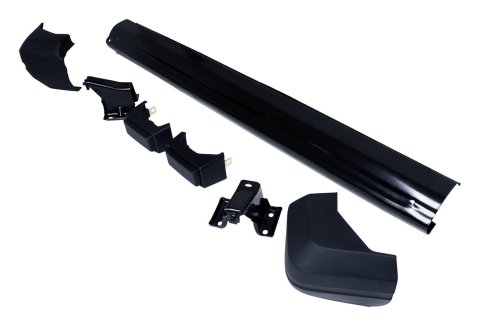 Crown Automotive Bumpers for 1984-1996 CHEROKEE - 55026257K Bumper, Rear, Stock Style, Steel, Black, Brackets, End Caps, Guards, Jeep, Kit