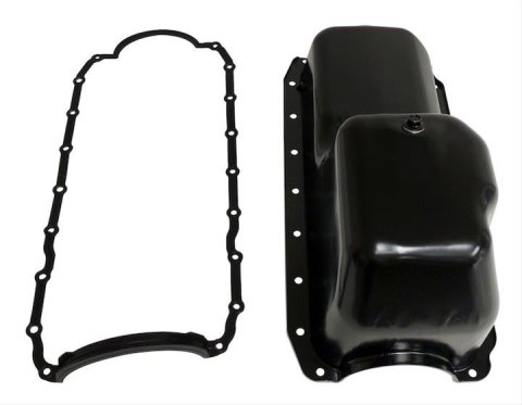 Crown Automotive Oil Pans for 1994-1998 GRAND CHEROKEE, 1997-2001 RAM 1500 - 53020918K Pans, Wet Sump Style, Steel, Black, Dodge, Jeep, Each