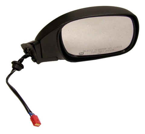 Crown Automotive Side View Mirrors 55154950AC Mirror, Replacement, Passenger Side, Electric, Flat, Heated, Black Housing, Jeep, Each