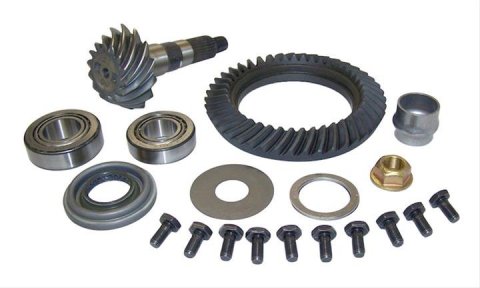 Crown Automotive Ring and Pinion Gear Installation Kit Combos 4864853 Dana 30 3.07 Gears Gears, 3.07:1 Ratio, 26-spline, Standard Rotation, Kit, Front, 30, Jeep,