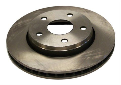 Crown Automotive Brake Rotors for 2007-2017 WRANGLER, 2018 WRANGLER JK - 52060137AB Rotor, Front, Solid Surface, Steel, Natural, 11.89 in. O.D., Jeep, Each