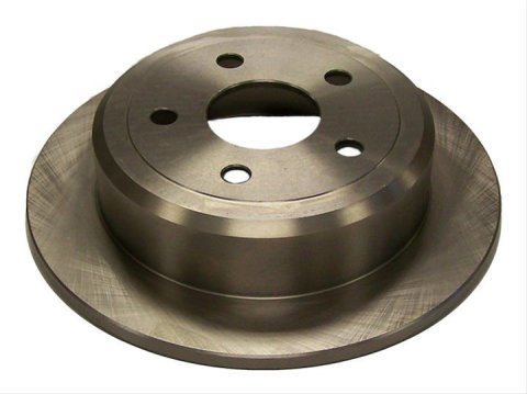 Crown Automotive Brake Rotors for 2007-2017 WRANGLER, 2018 WRANGLER JK - 52060147AA Rotor, Rear, Solid Surface, Steel, Natural, 12.44 in. O.D., Jeep, Each