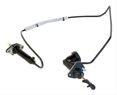 Crown Automotive Clutch Master Cylinder and Slave Kits for 1994-1996 CHEROKEE - 52104111 Kit, Black Plastic Reservoir, Hose, RHD Only, Jeep, Kit