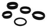 Crown Automotive Oil Filter Adapter Replacement O-Rings 68166067AA O-Rings, Replacement, Silicone, Black, Kit thumbnail 1