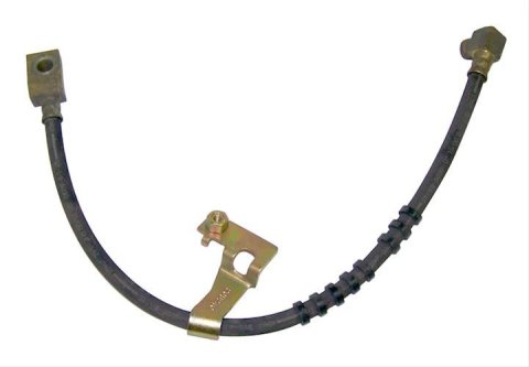 Crown Automotive Brake Hoses 4313630 Hose, Assembled, Rubber, 21.25 in. Length, Passenger Side Front, Chrysler, Dodge, Plymouth, Each