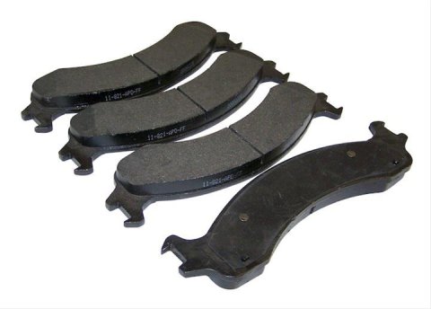 Crown Automotive Brake Pads for 2000-2002 RAM 1500, 2500, 3500 - 5015254AB Pads, Semi-metallic, Front, Dodge, Set