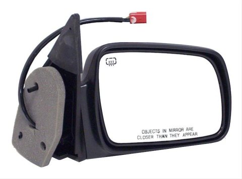 Crown Automotive Side View Mirrors for 1993-1995 GRAND CHEROKEE - 4883022 Mirror, Replacement, Passenger Side, Electric, Flat, Heated, Black Housing, Jeep, Each