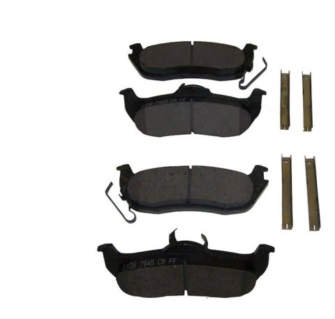 Crown Automotive Brake Pads for 2006-2010 COMMANDER, 2005-2010 GRAND CHEROKEE - 5080871AA Pads, Semi-metallic, Rear, Jeep, Set
