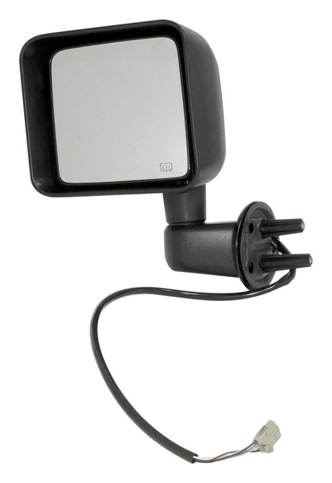 Crown Automotive Side View Mirrors 68229611AA Mirrors, Replacement, View, Plastic, Black, Jeep, Each thumbnail 2