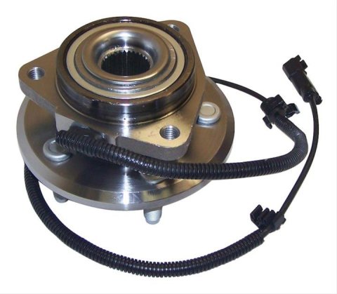 Crown Automotive Wheel Bearing and Hub Assemblies for 2008-2012 LIBERTY, 2007-2011 NITRO - 52109947AE Assembly, Front, Steel, Natural, Dodge, Jeep, Each