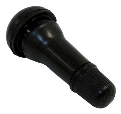 Crown Automotive Valve Stems 2073355 Stem, Short, Pull-through, Rubber, Natural, 0.438 in. Wheel Hole Size, Each
