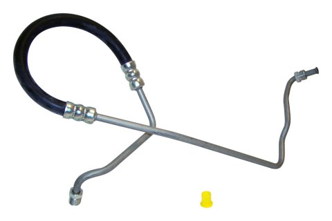 Crown Automotive Power Steering Hoses for 1972-1975 CJ5, CJ6 - J5354381 Hose, High-pressure, Steel/Rubber, Black, Jeep, Each