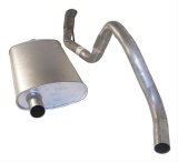 Crown Automotive Exhaust Kits 52018163 System, Muffler-back, Single, Steel, Natural, Passenger Side Exit, Jeep, 5.2L, Kit thumbnail 1