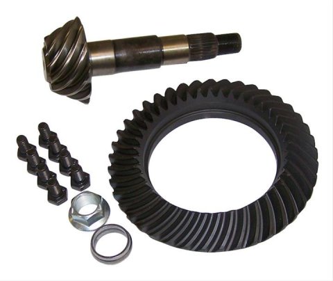 Crown Automotive Ring and Pinion Gear Installation Kit Combos 5012807AC Dana 35 3.73 Gears Gears, 3.73:1 Ratio, 26-spline, Standard Rotation, Kit, Rear, 35, Jeep,
