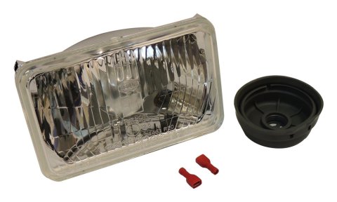 Crown Automotive Headlight Assemblies for 1991-1995 WRANGLER - 56006212 Assembly, Driver or Passenger Side, OEM Style, Clear Lens, Export Only, Jeep, Each