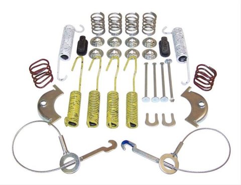 Crown Automotive Drum Brake Hardware Kits 4636778 Hardware, Rear, Jeep, Kit