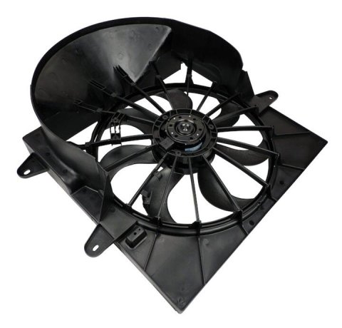 Crown Automotive Electric Fans for 2006-2008 COMMANDER, 2005-2008 GRAND CHEROKEE - 5143208AA Fan, Electric, Single, Black Plastic Blades, Jeep, Each