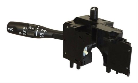 Crown Automotive Multi-Function Switches 5183952AF Turn Signal Switch, Multi-Function, Labeled, Plastic, Black, Chrysler, Dodge, Jeep, Each