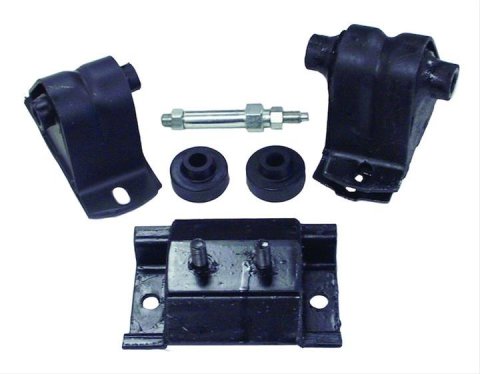 Crown Automotive Motor Mount Kits 52017534K Mounts, Rubber/Steel, Black, Transmission Mount, Jeep, 2.5L, Kit