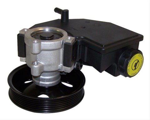 Crown Automotive Power Steering Pumps for 1999-2004 GRAND CHEROKEE - 5080551AC Pump, Serpentine Pulley, Black Reservoir, Jeep, 4.0L, Each