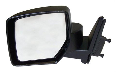 Crown Automotive Side View Mirrors for 2007-2014 PATRIOT - 5155457AG Mirror, Replacement, Driver Side, Manual, Flat, Black Housing, Jeep, Each