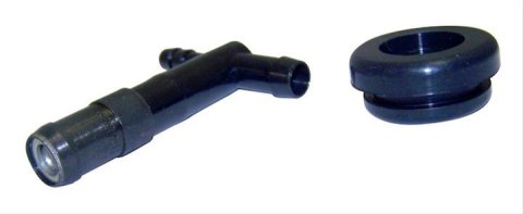 Crown Automotive PCV Valves for 1984-1986 GRAND WAGONEER, 1984-1987 J10 - 4897692AA Valve, PCV, 90 degree Angle, Plastic, Black, Grommet, Jeep, 4.2L, Each