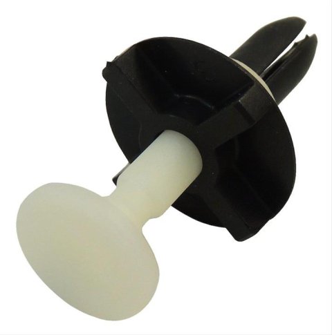 Crown Automotive Push Pins 4806110AA Body Fastener, Pin, Plastic, Black/White, Chrysler, Dodge, Jeep, Each