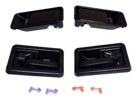 Crown Automotive - Door Handles, Exterior for 1987-2006 WRANGLER 55176548MK Handle Kit, Interior & Handle Kit Jeep YJ & TJ Wrangler