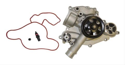 Crown Automotive Mechanical Water Pumps 53022340AC Pump, Mechanical, Standard-volume, Aluminum, Natural, Counterclockwise, Chrysler, Dodge, Jeep, Each