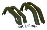 Crown Automotive Fender Flares for 1997-2006 WRANGLER - 55254918K Flares, Front and Rear, Narrow Set without Extensions, 3.750 in. Width, ABS Plastic, Black Textured Finish, with Hardware, Jeep, TJ, Kit thumbnail 1