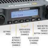 Rugged Radios Two Way RKL-G4 Radio Kit Lite - Rambler G4 GMRS Band Mobile Radio with Stealth Antenna thumbnail 2