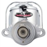 Tuff Stuff Performance Brake Master Cylinders 2071NA Cylinder, Cast Iron, Chrome, 1.125 in. Bore, Dual Reservoir, Shallow Bore, Each thumbnail 1