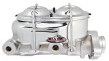 Tuff Stuff Performance Brake Master Cylinders 2071NA Cylinder, Cast Iron, Chrome, 1.125 in. Bore, Dual Reservoir, Shallow Bore, Each thumbnail 2