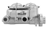 Tuff Stuff Performance Brake Master Cylinders 2071NA Cylinder, Cast Iron, Chrome, 1.125 in. Bore, Dual Reservoir, Shallow Bore, Each thumbnail 3