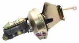 Tuff Stuff Performance Master Cylinder and Brake Booster Combos 2131NBJ-2 Cylinder, Dual Bowl Design, Cast Iron, Booster, Steel, Gold Zinc Plated, 9 in Diameter, Jeep, Kit thumbnail 1