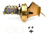 Tuff Stuff Performance Master Cylinder and Brake Booster Combos 2131NBJ-2 Cylinder, Dual Bowl Design, Cast Iron, Booster, Steel, Gold Zinc Plated, 9 in Diameter, Jeep, Kit thumbnail 2