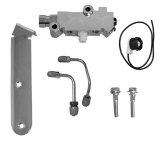 Tuff Stuff Performance Brake Proportioning Valves 2303NA Valve, Fixed, Dual Inlet, Three Outlet, Brass, Chrome, Disc/Disc, Kit thumbnail 2