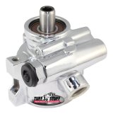 Tuff Stuff Performance Power Steering Pumps 6170ALD-1 Type II power steering pump, Chrome, GM pressure slip, threaded mtg and bottom pressure port, 1200 PSI thumbnail 1