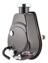 Tuff Stuff Performance Power Steering Pumps 6174B Pump, Saginaw, Attached Reservoir, Keyway Pulley Style, Black Powdercoated, Each thumbnail 1