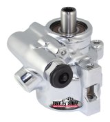 Tuff Stuff Performance Power Steering Pumps 6175ALD-1 Type II power steering pump, Chrome, GM pressure slip, threaded mtg and top pressure port, 1200 PSI thumbnail 2