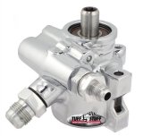 Tuff Stuff Performance Power Steering Pumps 6175ALP Pump, GM Type 2, Aluminum, -6AN, -10 AN, Polished, Universal, Each thumbnail 1