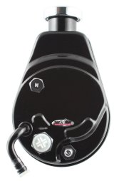 Tuff Stuff Performance Direct Replacement Power Steering Pumps 6183B Pump, Saginaw P Series, Attached Reservoir, Black Powdercoated, Chevy, Each thumbnail 2